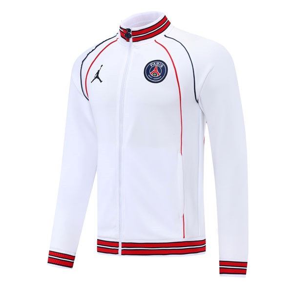 Sweatjacken Paris Saint Germain 2022-23 Weiß Blau